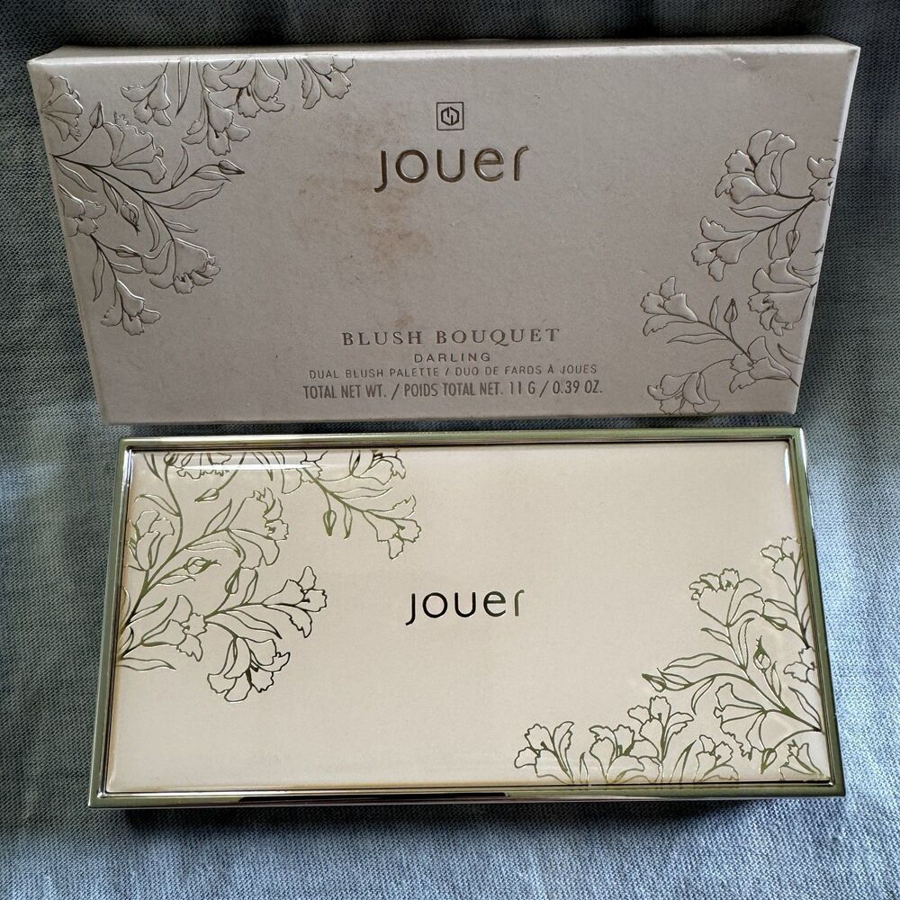 Jouer Cosmetic Blush Palette Pink Dual Blush Bouquet Darling Soft Glow Romantic